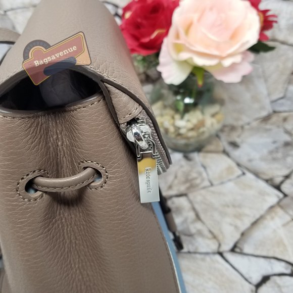 Leila Backpack Colorblock Baltic Sea Kate Spade Blue And Tan - Picture 10 of 11